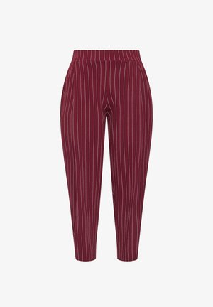 Yours Clothing, WOMEN'S HAREM TROUSERS - Broek - burgundy