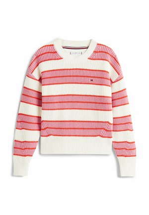 STRIPE CHENILLE SWEATER - Striktrøje - mystic pink stripes