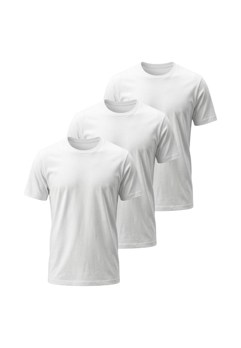 TEESHOPPEN 3PACK - T-shirt - bas - white/vit - Zalando.se