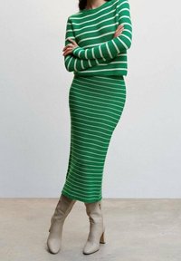 Mango Strickpullover - green