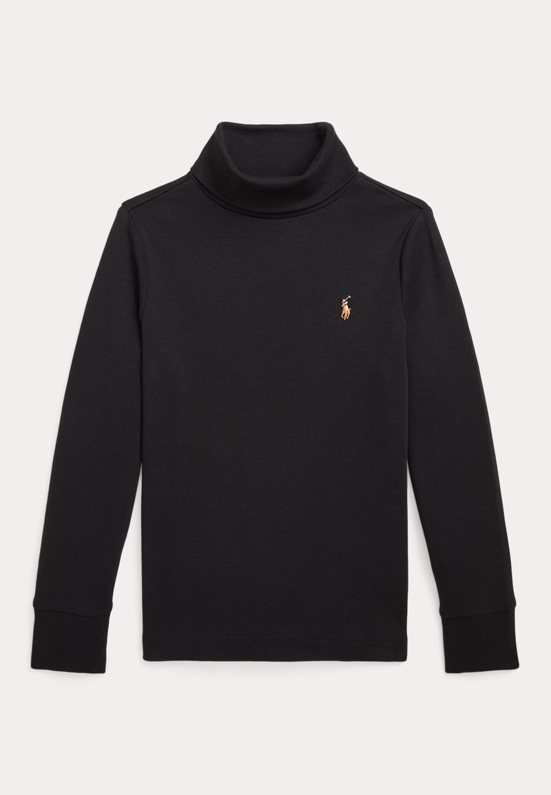 Polo Ralph Lauren COTTON INTERLOCK ROLL NECK - Top s dlhým rukávom - black