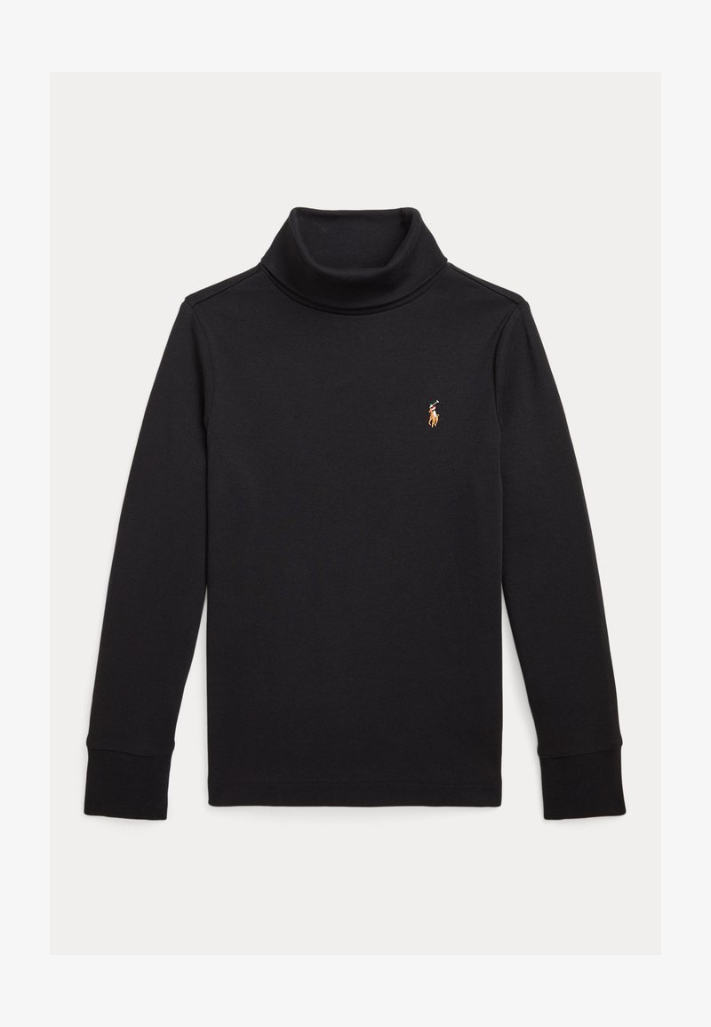 Polo Ralph Lauren COTTON INTERLOCK ROLL NECK - Bluză cu mânecă lungă - black