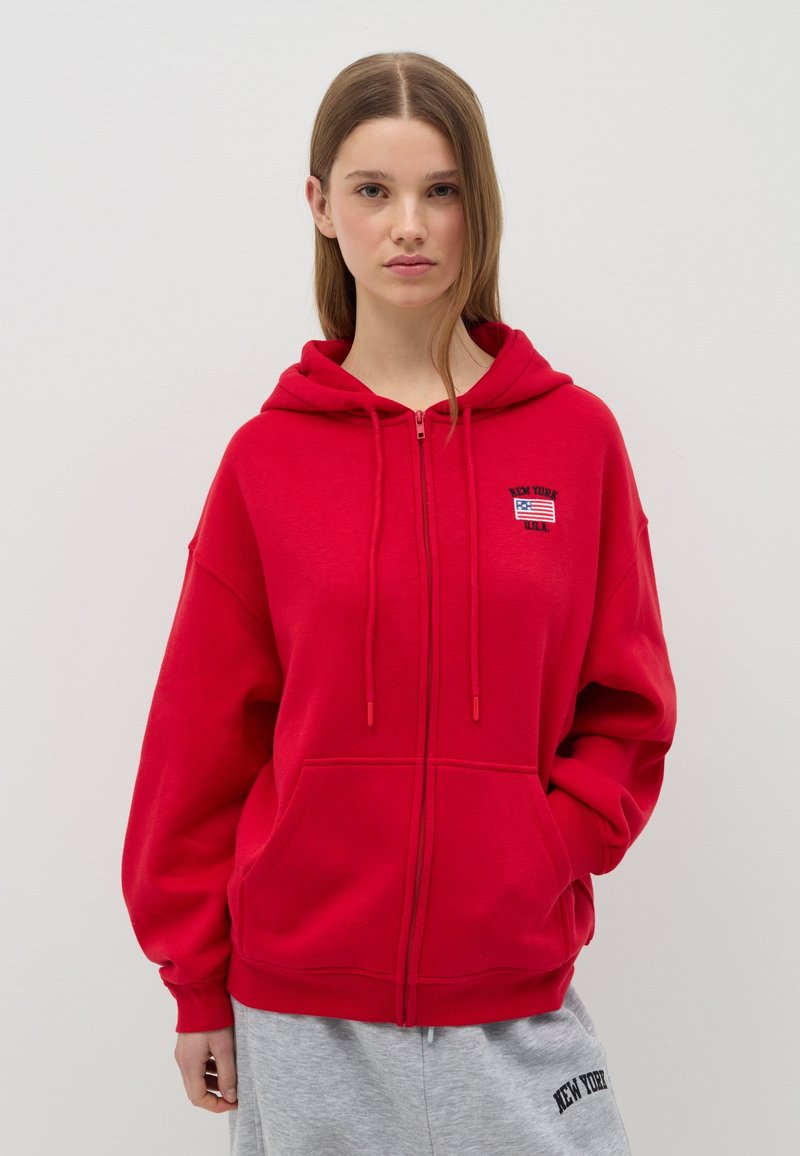 B.ANGEL HOODIE - Sudadera con cremallera - geranium red
