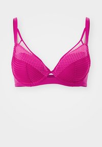Chantelle PULP PLAY PLUNGE BRA - T-shirt bra - tyrian pink/pink ...