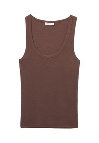 BASIC STRAPPY - Top - dark brown
