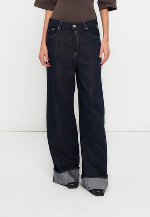 NALAJA - Flared jeans - dark blue