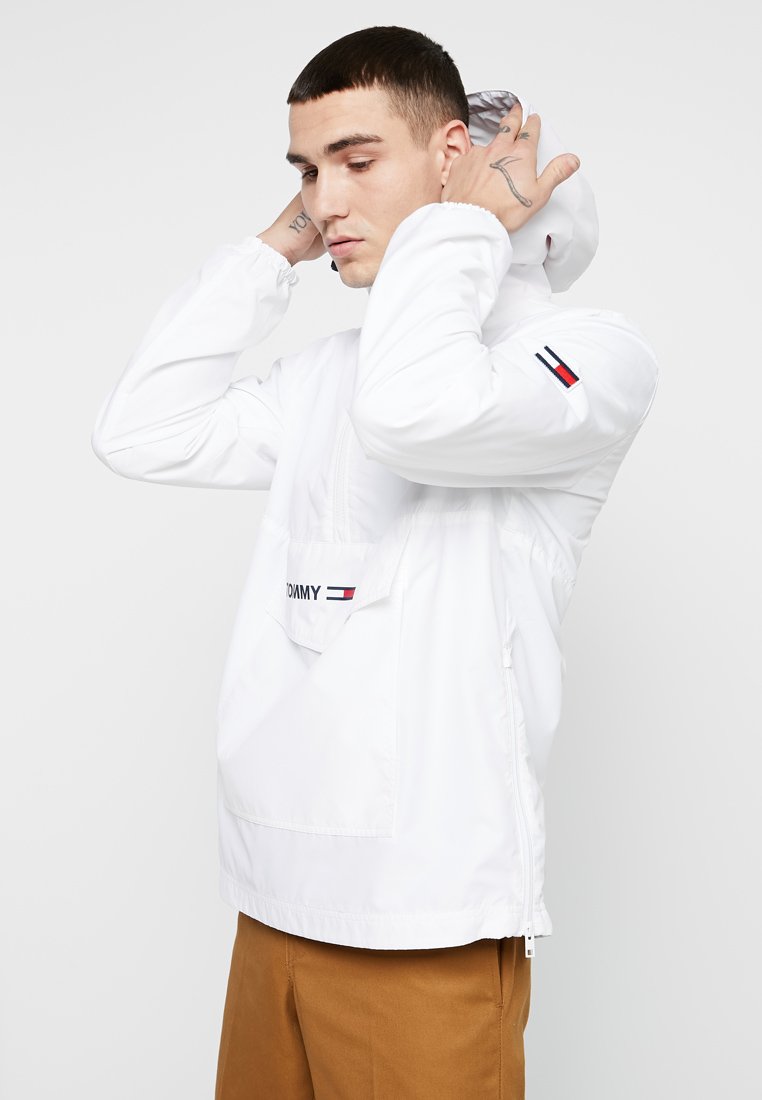 tommy jeans white windbreaker