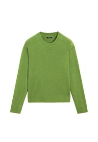 RIBBED CREW NECK - Svetr - neon green