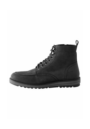 Schnürstiefelette - black