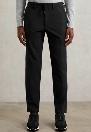 REGULAR FIT - SPLIT - Chinos tipa bikses - black