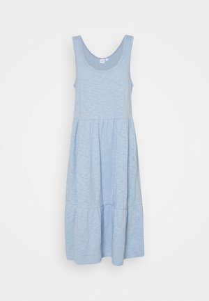 TIERED MIDI DRSS - Jersey dress - bleach blue