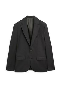 NOTCHED LAPEL COLLAR WITH BUTTONHOLE - Giacca elegante - dark grey