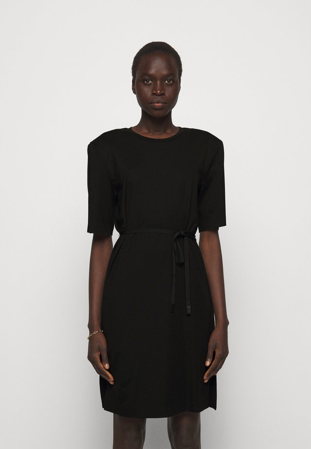 MODENA SLIT DRESS - Jerseykjoler - black
