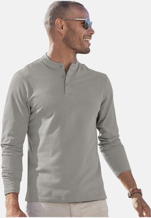 john devin, JOHN DEVIN POLOSHIRT - Long sleeved top - grau