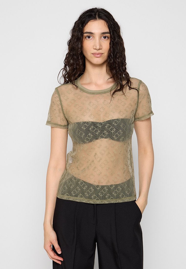 pinko T-shirt print groen pinko T-shirt print groen