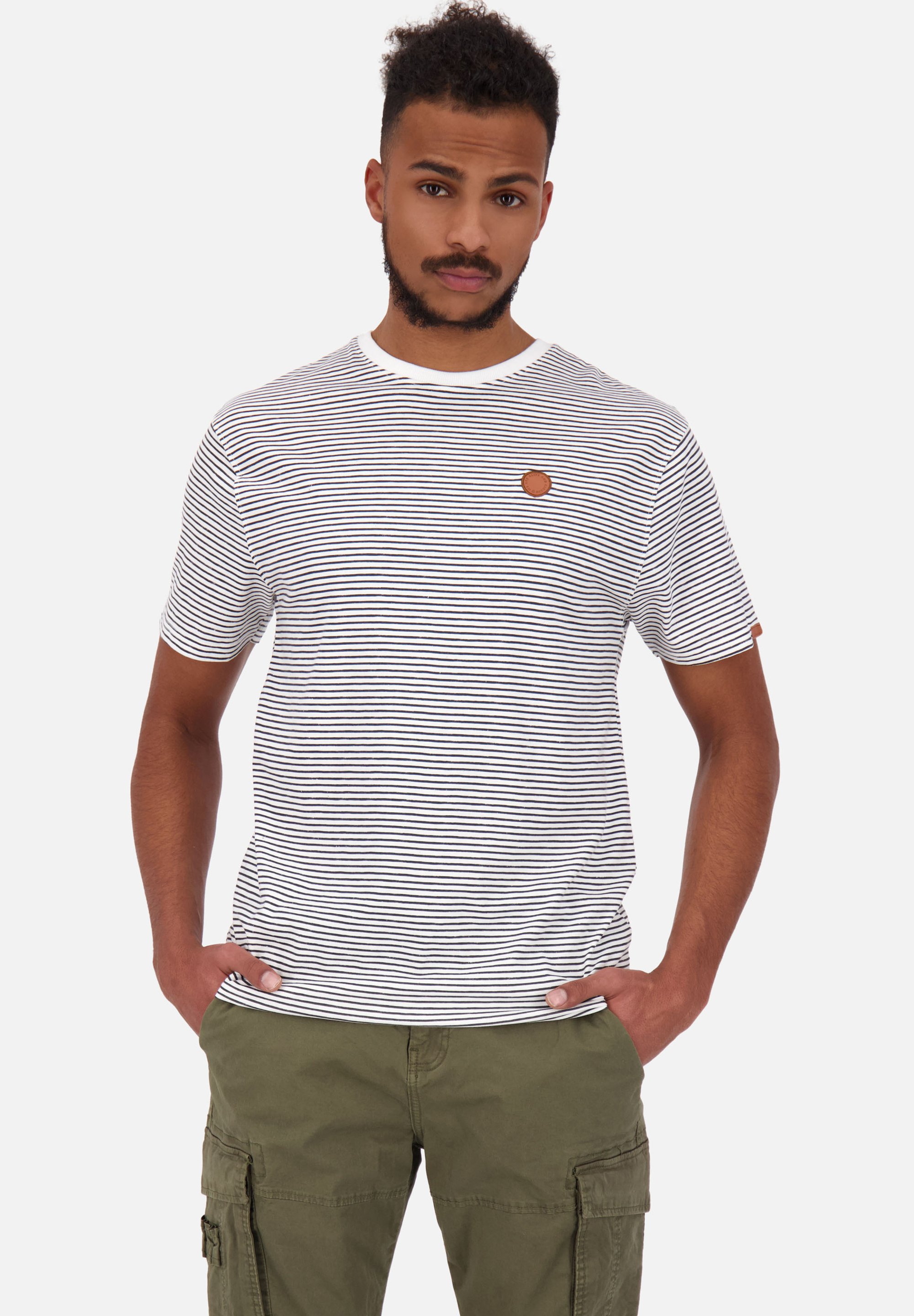 alife & kickin NICAK KURZARM - Print T-shirt - white/off-white 