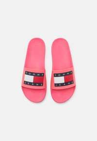 Tommy Jeans FLAG POOL - Pool slides - tickled pink
