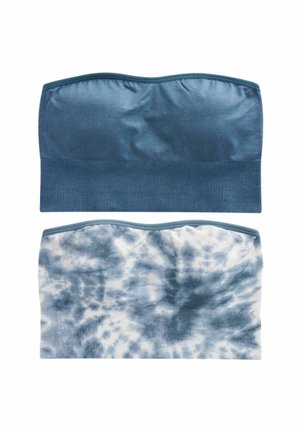 Next SEAMFREE 2 PACK STANDARD - Sujetador sin tirantes/multiescote - navy tie dye print blue