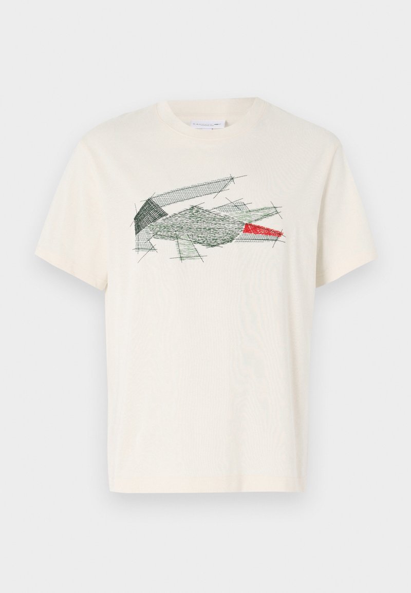 Lacoste T-shirt print crème