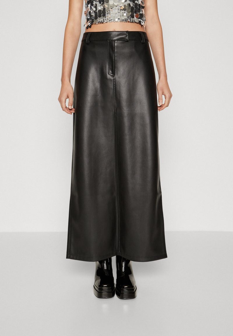 Gina - Slim Pull-on Skirt with Logo