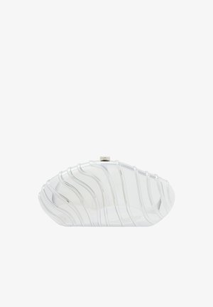 myMo at night Clutch - silver coloured