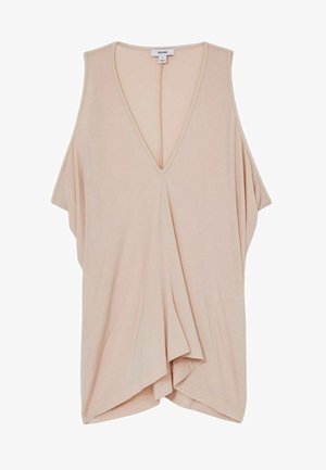 Reiss REGULAR FIT - FREYA DRAPED V-NECK SLEEVELESS - Top - pink