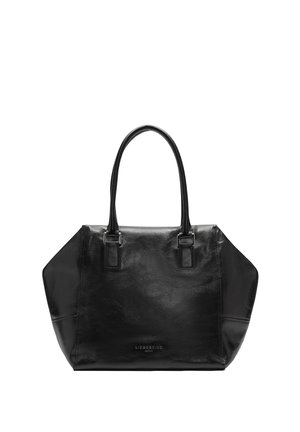 KAYLA GERÄUMIGE - AUS GLÄNZENDEM - Sac à main - schwarz