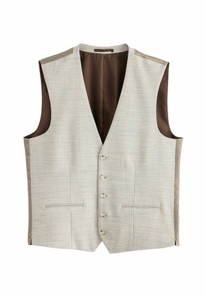TEXTURED - Chaleco de traje - stone