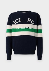 MAGLIA GIROCOLLO - Camisola - white/dark blue