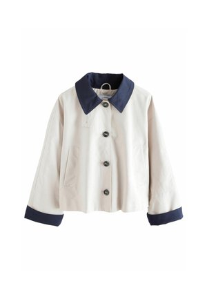 Next CONTRAST COLLAR CROPPED - Übergangsjacke - stone