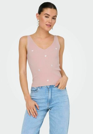 BESTICKTES - Débardeur - chalk pink
