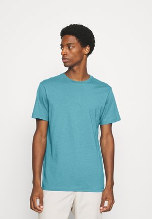 SLHNORMAN O NECK TEE - T-shirt - bas - bluejay