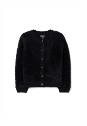 REGULAR FIT WITH BUTTONS - Strickjacke - gunmetal