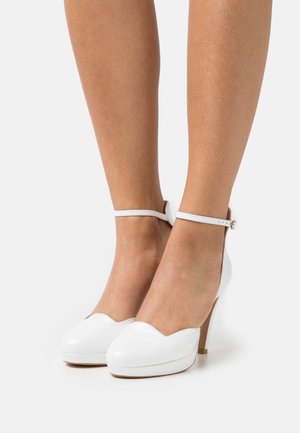 Scarpe con plateau - bianco