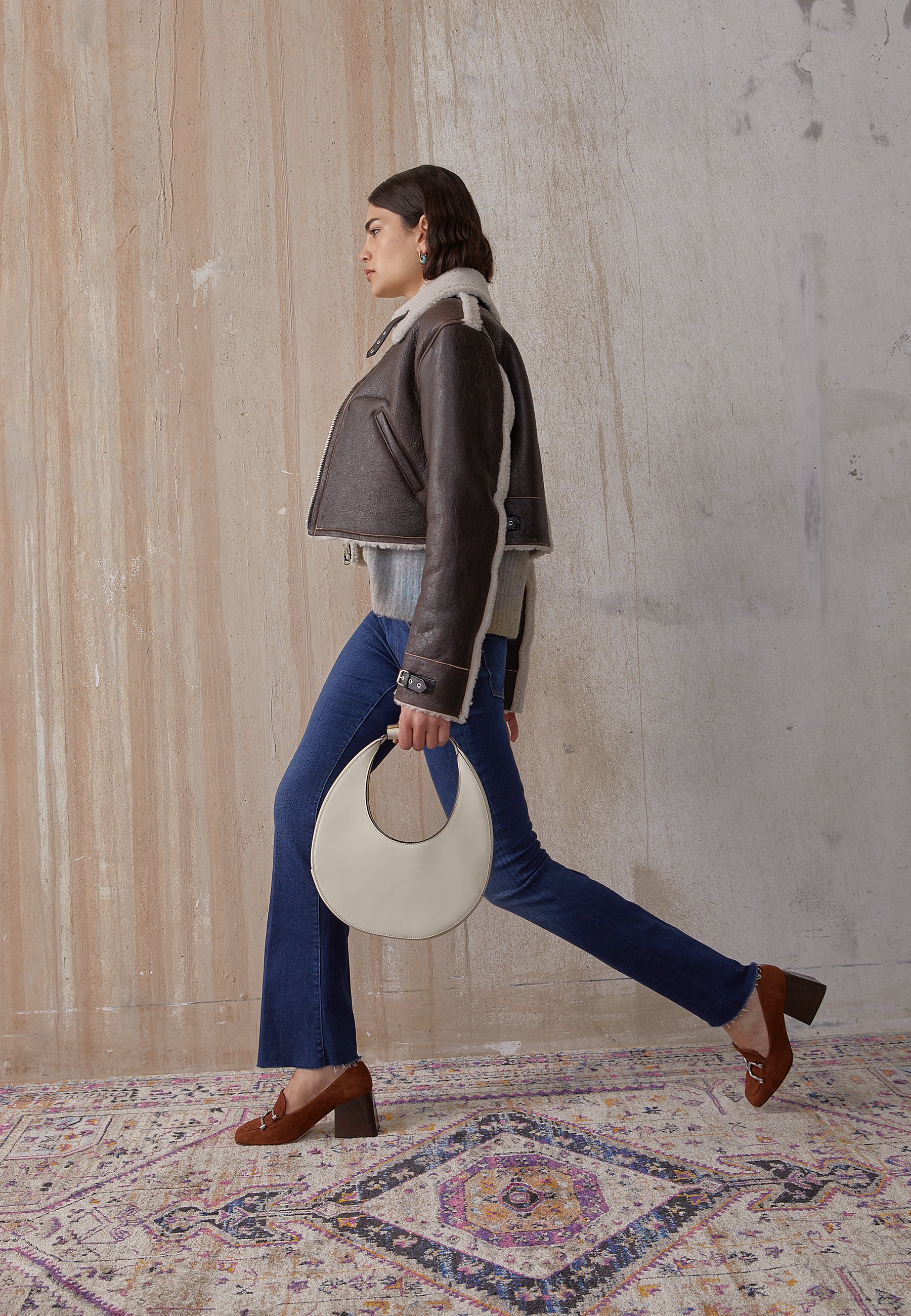 Mother THE WEEKENDER FRAY - Bootcut jeans - home movies/dark grey - Zalando .ie