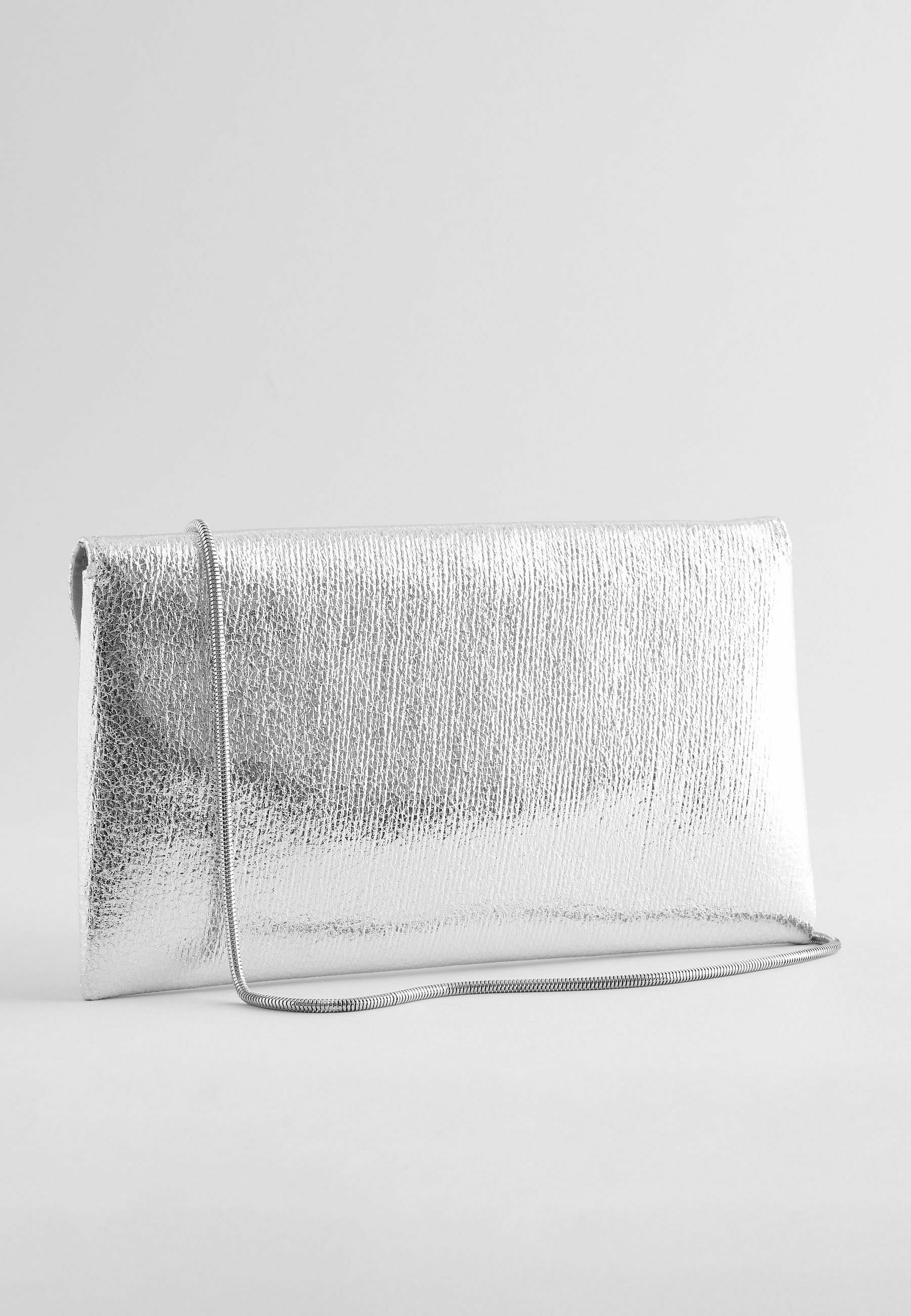 Next FOLD OVER - Geantă plic - silver coloured/argintiu - Zalando.ro