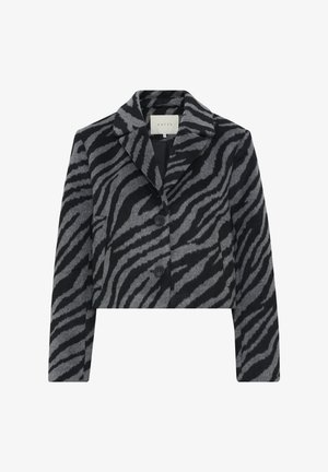 Kaffe KATORA - Veste mi-saison - black grey animal