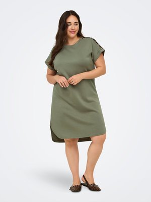 ONLY Carmakoma, DRESS CARLISE MIDI DRESS - Haljina od žerseja - smokey olive