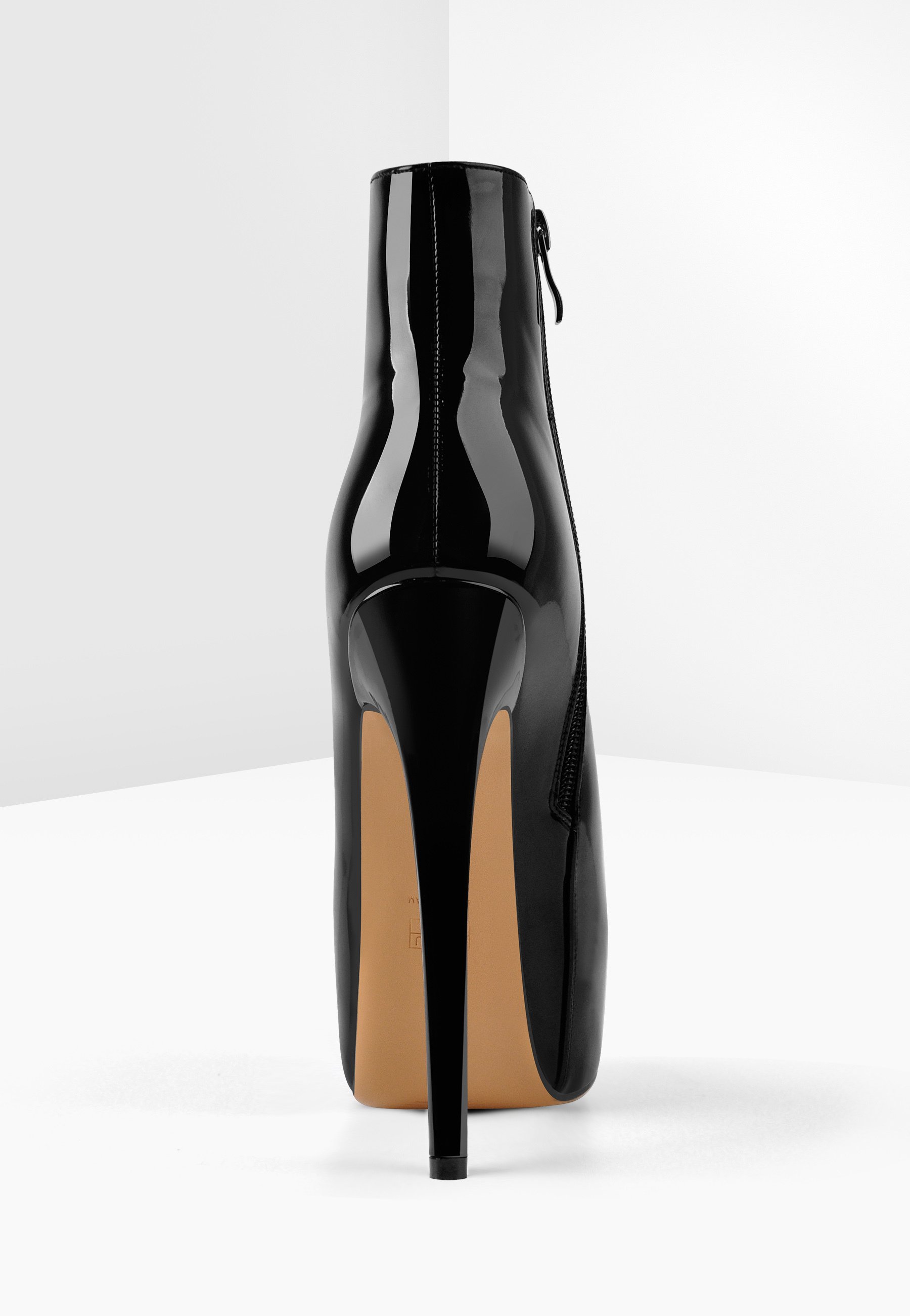 Only Maker Enkellaarsjes met hoge hak - metallic black/zwart-metallic -  Zalando.nl