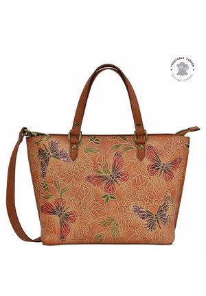 HANDPAINTED - Handtas - tooled multi