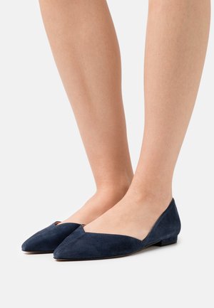 LEATHER - Ballerina - dark blue