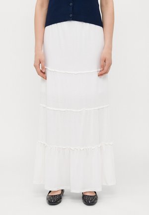Vero Moda Tall VMJUNE ANKLE SKIRT - Jupe longue - snow white