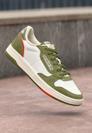 PHASE COURT UNISEX - Sneaker low - chalk/deep olive/pump orange