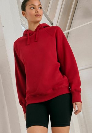 Kapuutsiga pusa - graphic berry red