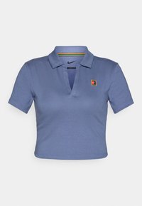 NIKECOURT HERITAGE CROP TOP - Polo - diffused blue