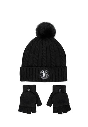 ZWEITEILIGES WEDNESDAY-SET - Guanti - black