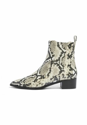 OLIVIA CASTAGNO - Ankelstøvler - beige  python printed calf