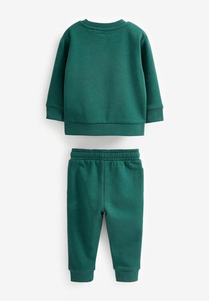 PLAIN AND JOGGERS SET - Tepláková súprava - green