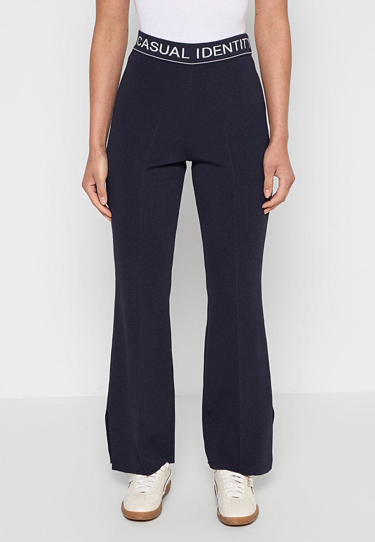 comma casual identity Broek donkerblauw