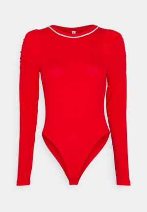 ONLY Petite ONLZALA BODYSTOCKING PUFF - Langærmet T-shirt - high risk red